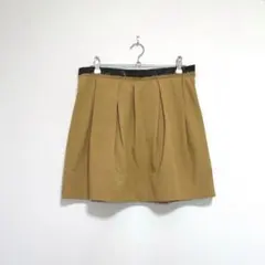 MACPHEE♡タックプリーツ ミニスカート サイドジッパー ポケット付 34のサムネイル