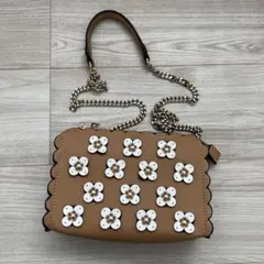 ZARA ザラ フラワーモチーフ付きチェーンバッグ