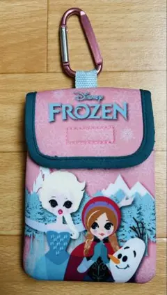 ディズニー　アナ雪　カラナヒ付きポーチ