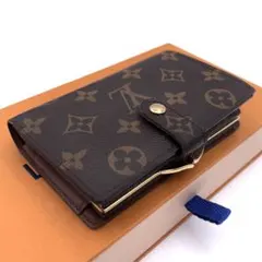 【新型】ルイヴィトン モノグラム ポルトフォイユ ヴィエノワ 二つ折り財布 茶色