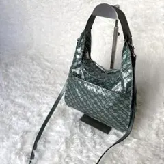 ゲラルディーニ 2WAYショルダーバッグ シルバーグリーン