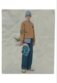 ADER ERROR アダーエラー コーデュロイ ナイロンストレートパンツ　美品のサムネイル