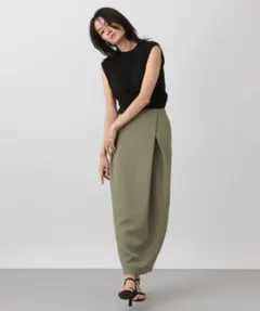 【タグ付き】A part by アパートバイ コクーンタックスカート カーキのサムネイル