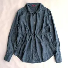 R by 45rpm デニム インディゴ染めシャツ ジャケット R刺繍 希少のサムネイル