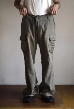 リネン混 ワイドカーゴパンツ 1990年代 白色 - メルカリ