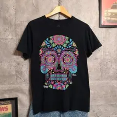 ハロウィン カンクン シュガースカル メキシコ S Tシャツ US古着