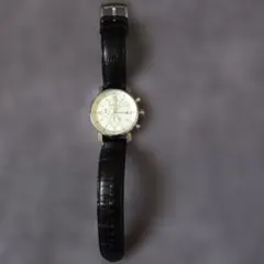 【美品！】FOSSIL クロノグラフ レザーベルト電池交換済み！のサムネイル