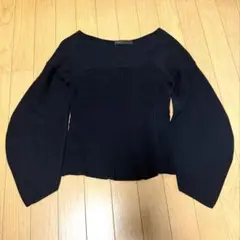 NOBLE ネイビー ニット 長袖