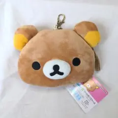 リラックマ リール付きパスケース ぬいぐるみキーホルダー