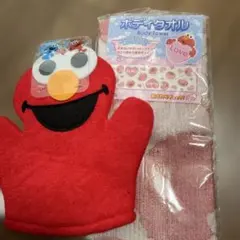 新品★エルモ ボディタオル とミトンのサムネイル