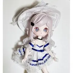 【衣装のみ】オビツ11サイズ 白魔女 ドレス アウトフィット