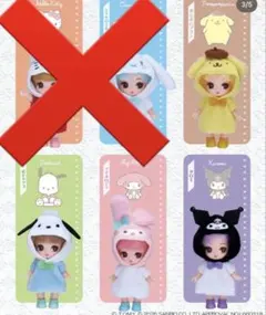 ぷちリカちゃん サンリオ　 マイメロ　クロミ　 ポチャコ　ポムポムプリン