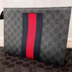 GUCCI クラッチバッグ セカンドバッグ GGスプリームキャンバス シェリー