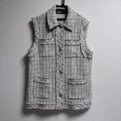 ZARA ツイードノースリーブベスト