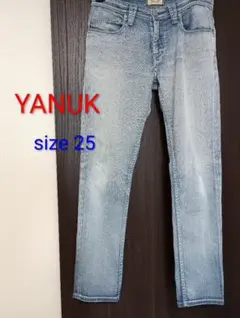ヤヌークYANUK Kay レディースデニムパンツ ライトブルー☆サイズ25☆のサムネイル