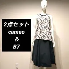 ドレスレイブ購入 cameo ノースリーブ　B7 スカート　セット売りのサムネイル