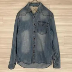 grn ジーアールエヌ　デニムシャツ　長袖　S ウェスタン