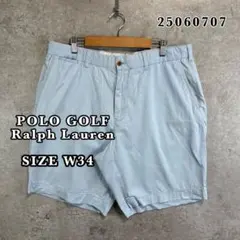 POLO GOLF 訳ありショートパンツ W34 ブルー ラルフローレンのサムネイル