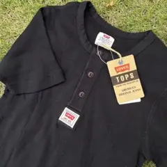 幻デッド 98年 Levi's ヘンリーネック リブ Tシャツ ブラック タグ付のサムネイル
