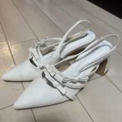 NICE CLAUPリボンヒールミュールのサムネイル