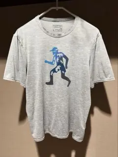 極美品 patagonia キャプリーン プリント Tシャツ グレー Mサイズ