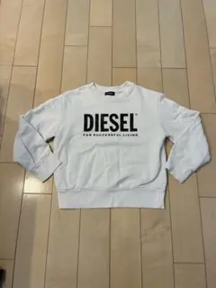 DIESEL ホワイト クルーネック トレーナー8y
