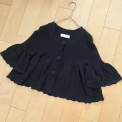 ✨CINEMA CLUB✨フレアカーディガン【M】羽織り トップス ショート丈