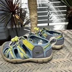 KEEN サンダル シーキャンプブルー/イエロー 15cm