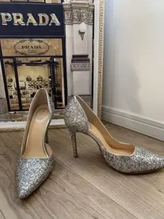 R&Eラメ　ヒール　グリッター