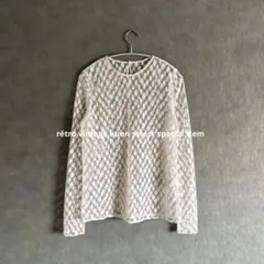 IENA イエナ　レーストップス　レースブラウス　白　春コーデ　春服　レイヤード