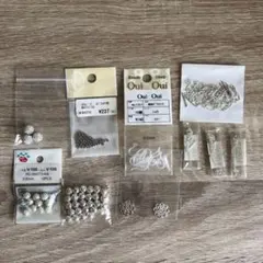 シルバー色アクセサリー材料セット