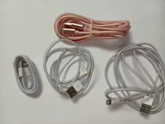 Lightningケーブル 4本セット ホワイト ピンク