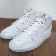 NIKE エアジョーダン 1 MID オールホワイト スネークスキン