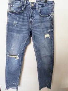 ZARA ダメージ加工 スキニーデニムパンツ EUR 38 US/MEX 30
