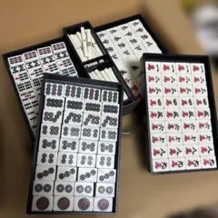 麻雀牌セット 点棒 サイコロ チップ付き - メルカリ