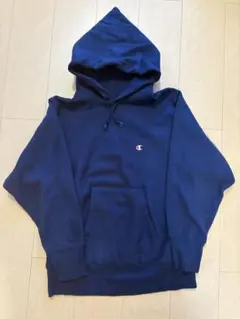 80s Champion Reverse Weave パーカー M ネイビー