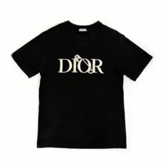 Dior ディオール 半袖Tシャツ 刺繍ロゴ イタリア製 ブラック M