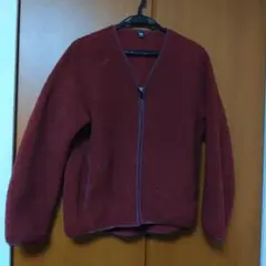ユニクロ　　ボアフリースVネックフルジップカーディガン