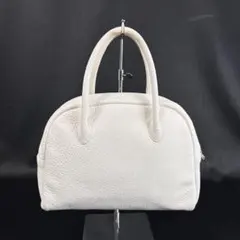 美品 Aeta BOSTON S 本革 ミニボストン ハンドバッグ ホワイトのサムネイル