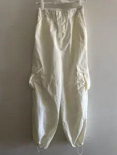 美品Wego ライトイエローカーゴパンツF