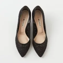 【ダイアナ】グリッターチュールパンプス 24cm