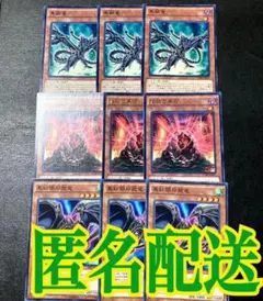 伝説の黒石　黒鋼竜　真紅眼の飛竜　各 3枚