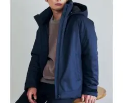 新品未使用　THE SHOP TKネイビー フード付きジャケット