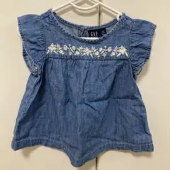 GAP 刺繍入りデニムシャツ 95