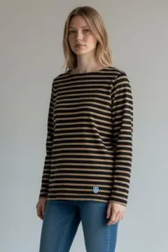 ORCIVAL ストライプ 長袖 Tシャツ　レディース　XSサイズ