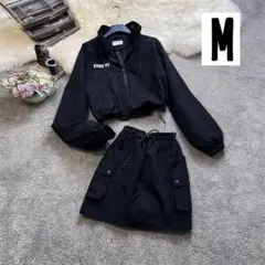 セットアップ M ジャケット 韓国 ブラック ストリート 日焼け ゴルフ 長袖