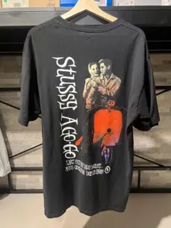 希少 メキシコ製 Stussy A GO GO ローマの休日 L ブラック 黒