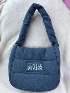 GENTLE WOMAN ダークブルー トートバッグ