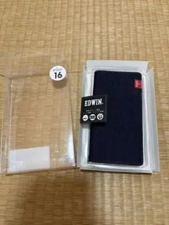 EDWIN iPhone 16 専用 手帳型ケース デニム素材（インディゴ）のサムネイル