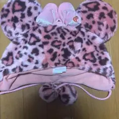 旧デザイン ミニーファンキャップ ヒョウ柄